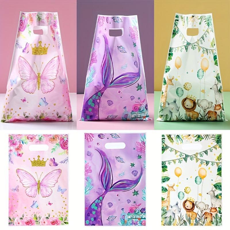 10pcs Mermaid Party Candy Bag Holiday Birthday Party Gift Wrapping Supplies
