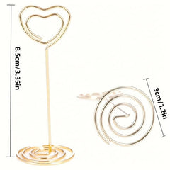 10pcs Acrylic Love Card Holder Vertical Square Business Card Holder