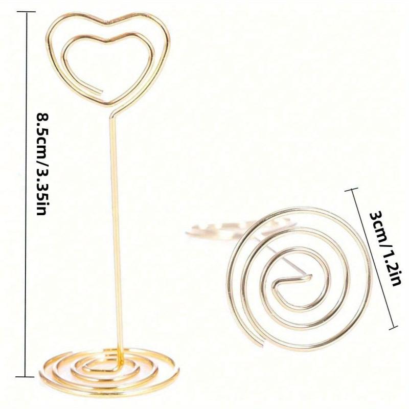 10pcs Acrylic Love Card Holder Vertical Square Business Card Holder