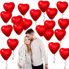 20pcs Heart Balloon Red Pink Latex Love Balloon Party Decoration