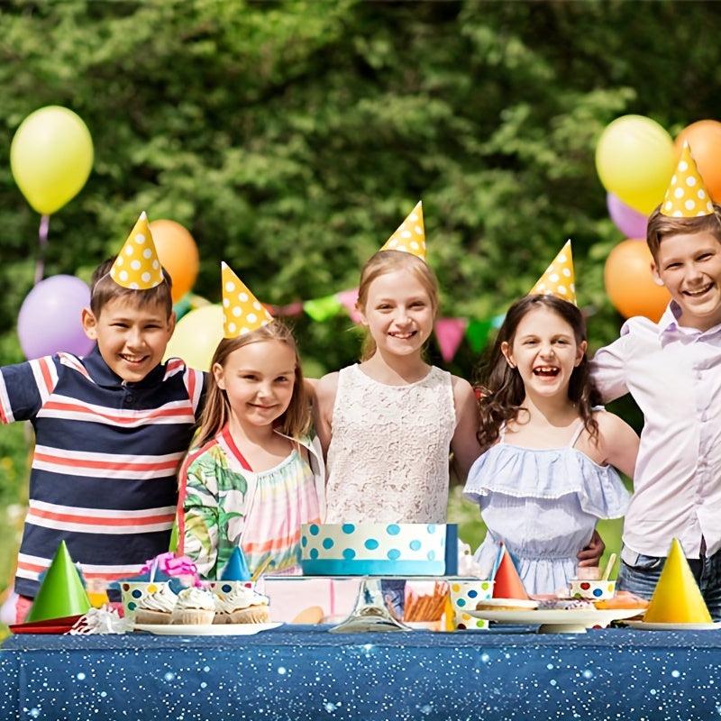 Birthday Party Space Tablecloth Starry Sky Disposable Waterproof Tablecloth