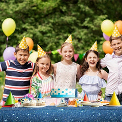Birthday Party Space Tablecloth Starry Sky Disposable Waterproof Tablecloth