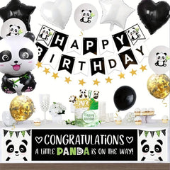 Panda Birthday Balloons Party Decorations for Gender Reveal Supplies