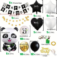 Panda Birthday Balloons Party Decorations for Gender Reveal Supplies