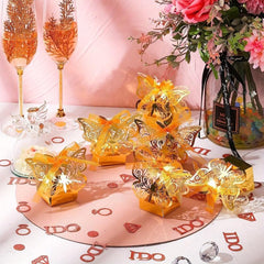 20pcs Butterfly Laser Cut Favor Boxes DIY Wedding Birthday Gift Candy Boxes