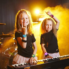 6pcs LED Light Up Bracelets Goodie Bag Stuffers Glow In The Dark Party Supplies