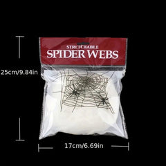 4pcs Halloween Outdoor Spider Web Party Props