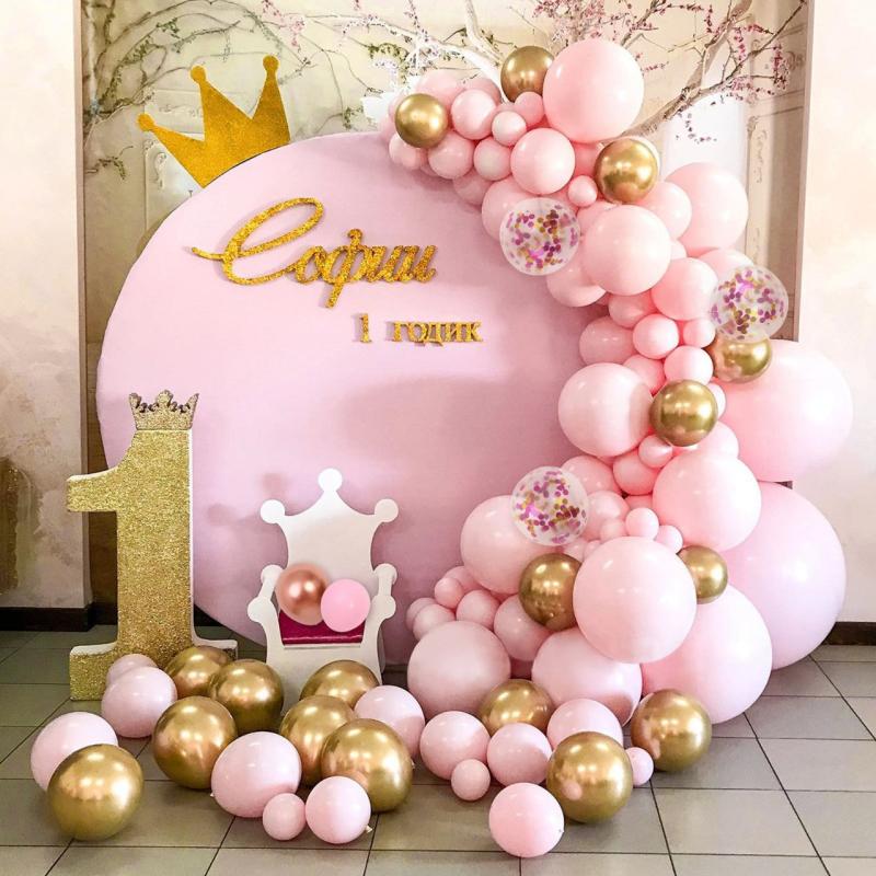 83pcs Pink Balloon Party Set Wedding Balloon Decoration Arrangement