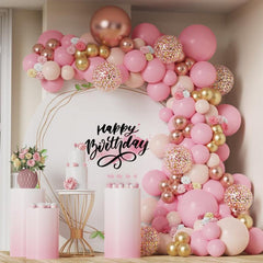 83pcs Pink Balloon Party Set Wedding Balloon Decoration Arrangement