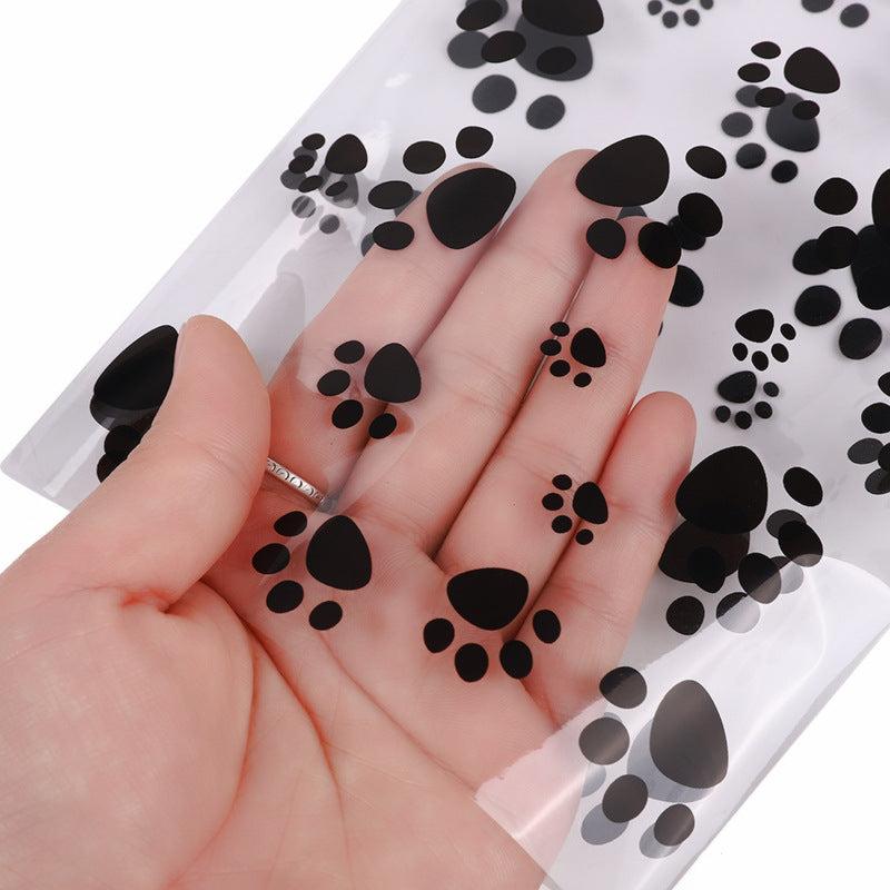 50pcs Dog Candy Bag Cat Sweets Bag Puppy Birthday Party Favors Supplies