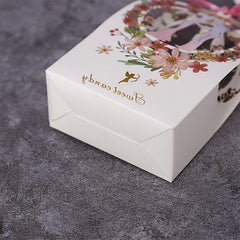 10pcs Floral Candy Box Bowknot Gift Wedding Cardboard Small Paper Box