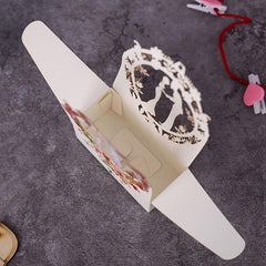 10pcs Floral Candy Box Bowknot Gift Wedding Cardboard Small Paper Box