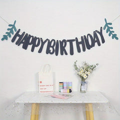 Happy Birthday Letter Banner Forest Theme Boy Girl Party Decoration