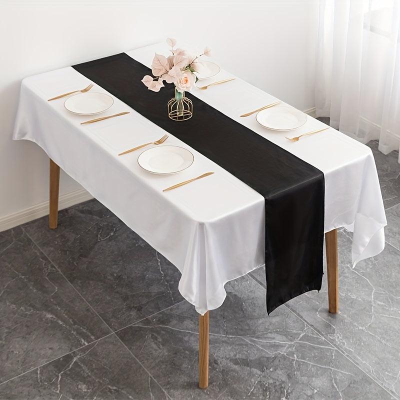 10 Pack Satin Table Runner 30x274cm Silk Fabric Wedding Banquet Decor