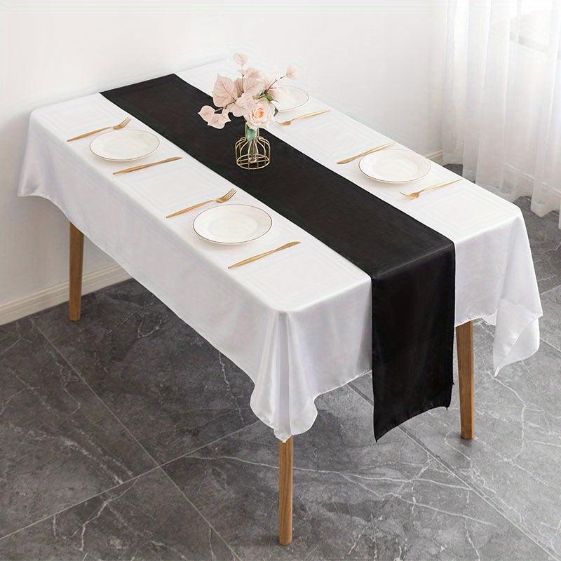 10 Pack Satin Table Runner 30x274cm Silk Fabric Wedding Banquet Decor