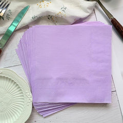 20pcs Lilac Party Napkins Disposable Suppl
