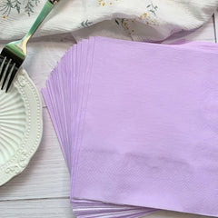 20pcs Lilac Party Napkins Disposable Suppl