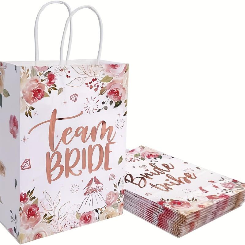 16pcs Team Bride Gift Bags For Bachelorette Party Decorations