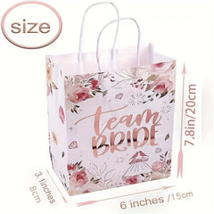16pcs Team Bride Gift Bags For Bachelorette Party Decorations