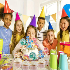 7pcs Dinosaur Cupcake Toppers for Birthday Party Baby Shower Decor