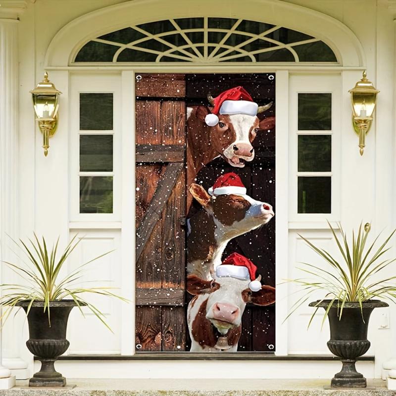 Christmas Banner 35 4in 70 8in for Parties Indoor & Outdoor Decor