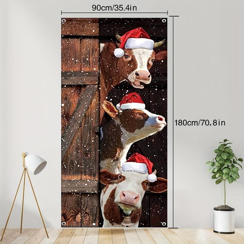 Christmas Banner 35 4in 70 8in for Parties Indoor & Outdoor Decor