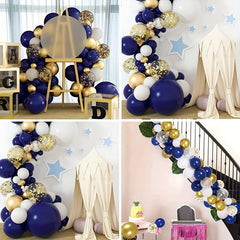 106pcs Brown & Navy Balloon Garland Arch Kit Unisex Balloon Decoration