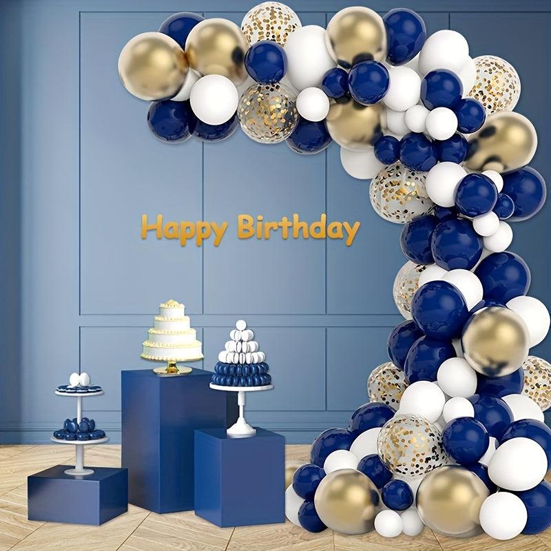 106pcs Brown & Navy Balloon Garland Arch Kit Unisex Balloon Decoration