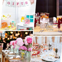 Acrylic Hexagon Place Cards Holders Set Table Number Cards Stand Centerpieces