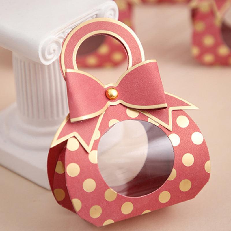 5pcs Mini Gift Bag Box with Bow for Parties and Events