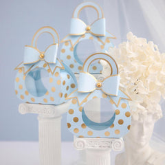 5pcs Mini Gift Bag Box with Bow for Parties and Events