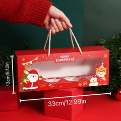 Christmas Cupcake Packing Box - Hand-held Gift Muffin Box