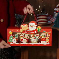 Christmas Cupcake Packing Box - Hand-held Gift Muffin Box