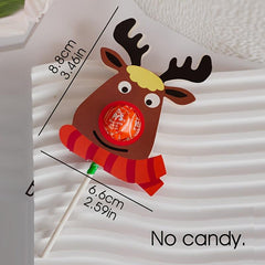 50pcs Lollipop Decoration Card Candy Packaging Elk Party Favors