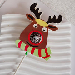 50pcs Lollipop Decoration Card Candy Packaging Elk Party Favors