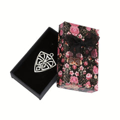 Colorful Flower Pattern Earrings Box
