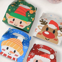 4pcs Portable Paper Box Christmas Decorations Navidad