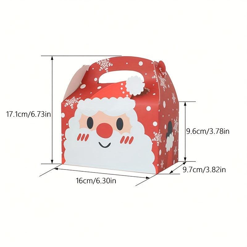 4pcs Portable Paper Box Christmas Decorations Navidad