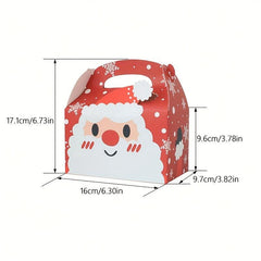4pcs Portable Paper Box Christmas Decorations Navidad