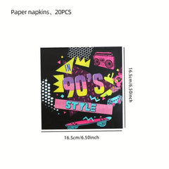 20pcs Party Napkins Animals Giraffes Elephants For Parties