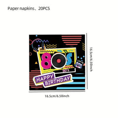20pcs Party Napkins Animals Giraffes Elephants For Parties