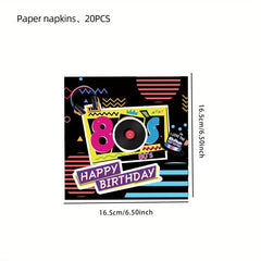 20pcs Party Napkins Animals Giraffes Elephants For Parties