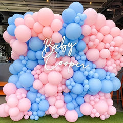 202pcs Pink Balloons Set Baby Shower Gender Reveal Party Decor Supplies