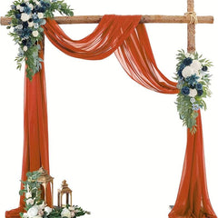 Wedding Arch Curtain Decoration Tulle Caramel Chiffon Fabric