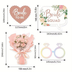 32pcs Wedding Photo Booth Props Funny Selfie Props Kit For Bachelorette Party