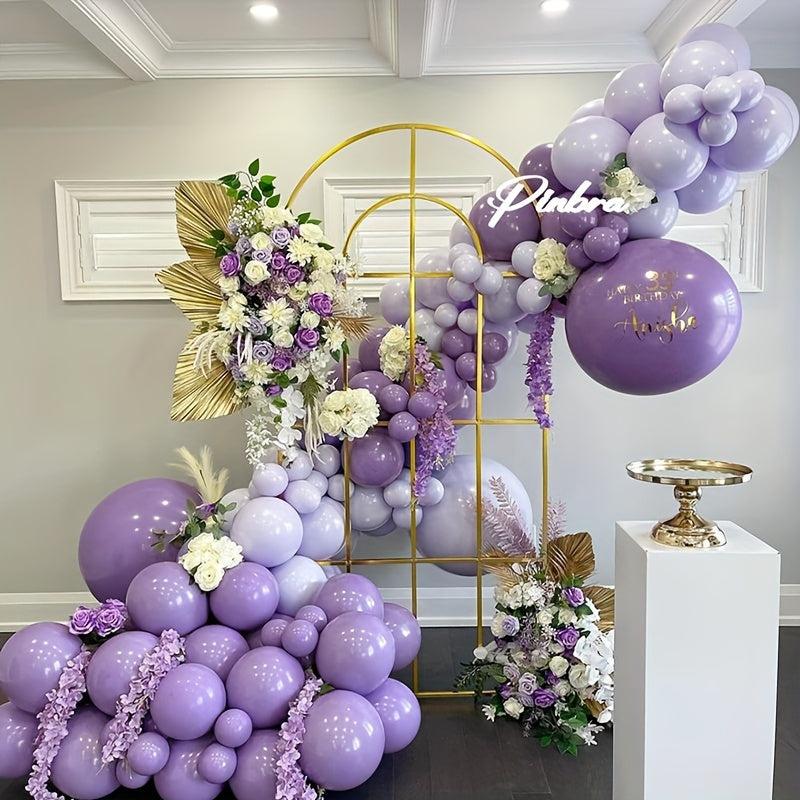 110pcs Soft Purple Balloons Double Filled Arch Kit for Party Decoration