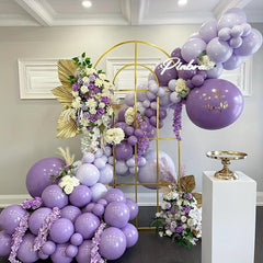 110pcs Soft Purple Balloons Double Filled Arch Kit for Party Decoration