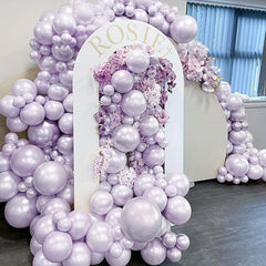 110pcs Soft Purple Balloons Double Filled Arch Kit for Party Decoration