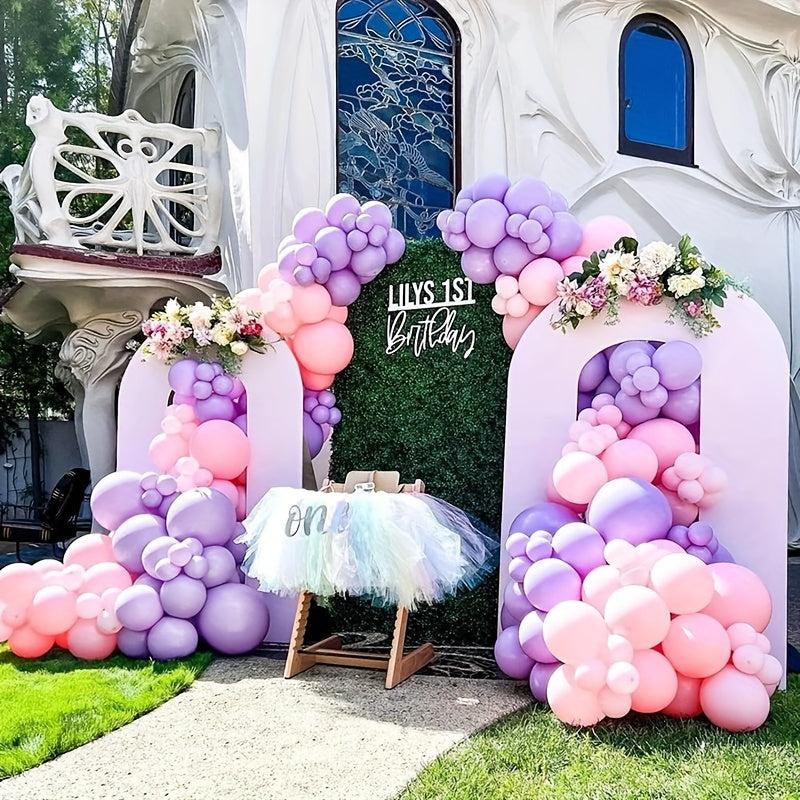 110pcs Soft Purple Balloons Double Filled Arch Kit for Party Decoration