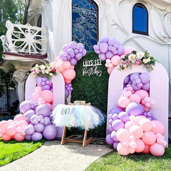 110pcs Soft Purple Balloons Double Filled Arch Kit for Party Decoration